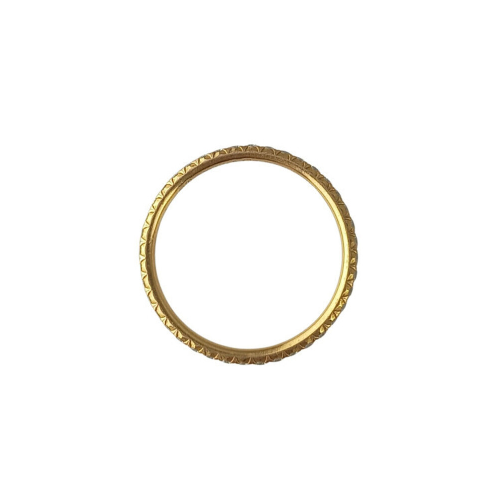 TIFFANY & CO. Gold Diamond Eternity Ring - Picture 3 of 8